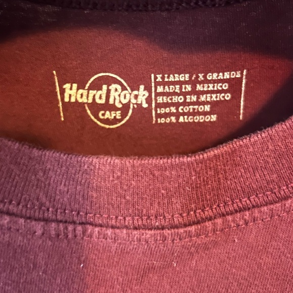 Vintage 90s Hard Rock Cafe tee, ladies xl baby tee - Picture 2 of 6